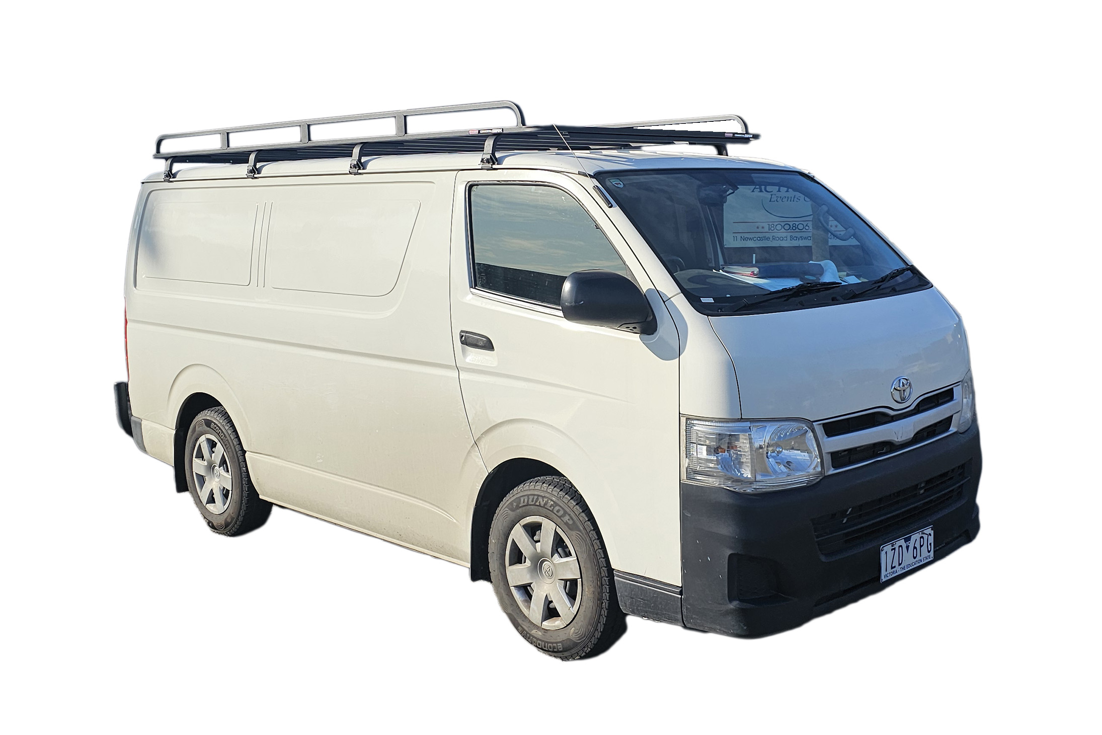 Commercial Max open end roof rack for the Toyota HiAce H200 LWB