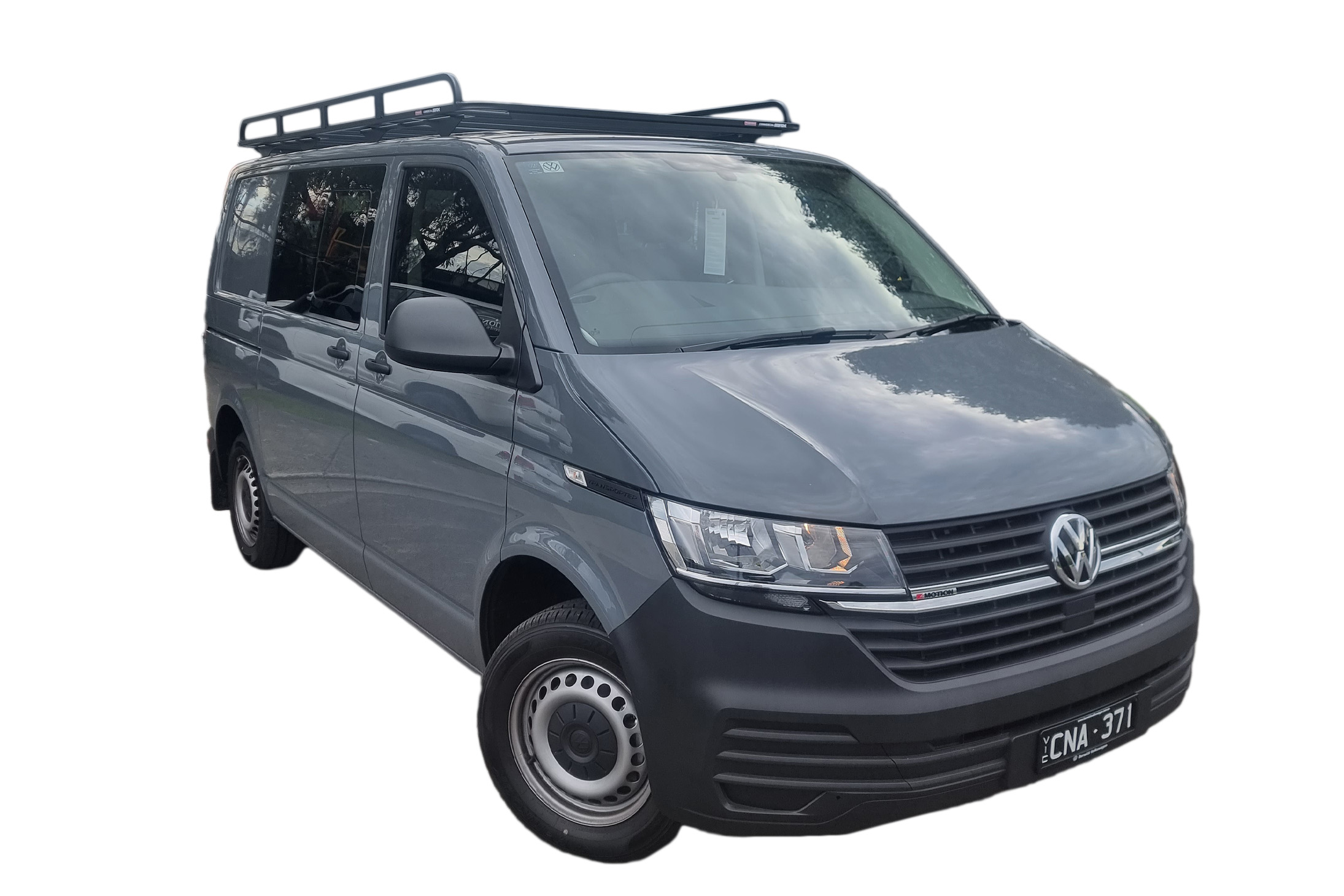 Commercial Max open end roof rack for the Volkswagen Transporter and Multivan T5/T6 SWB