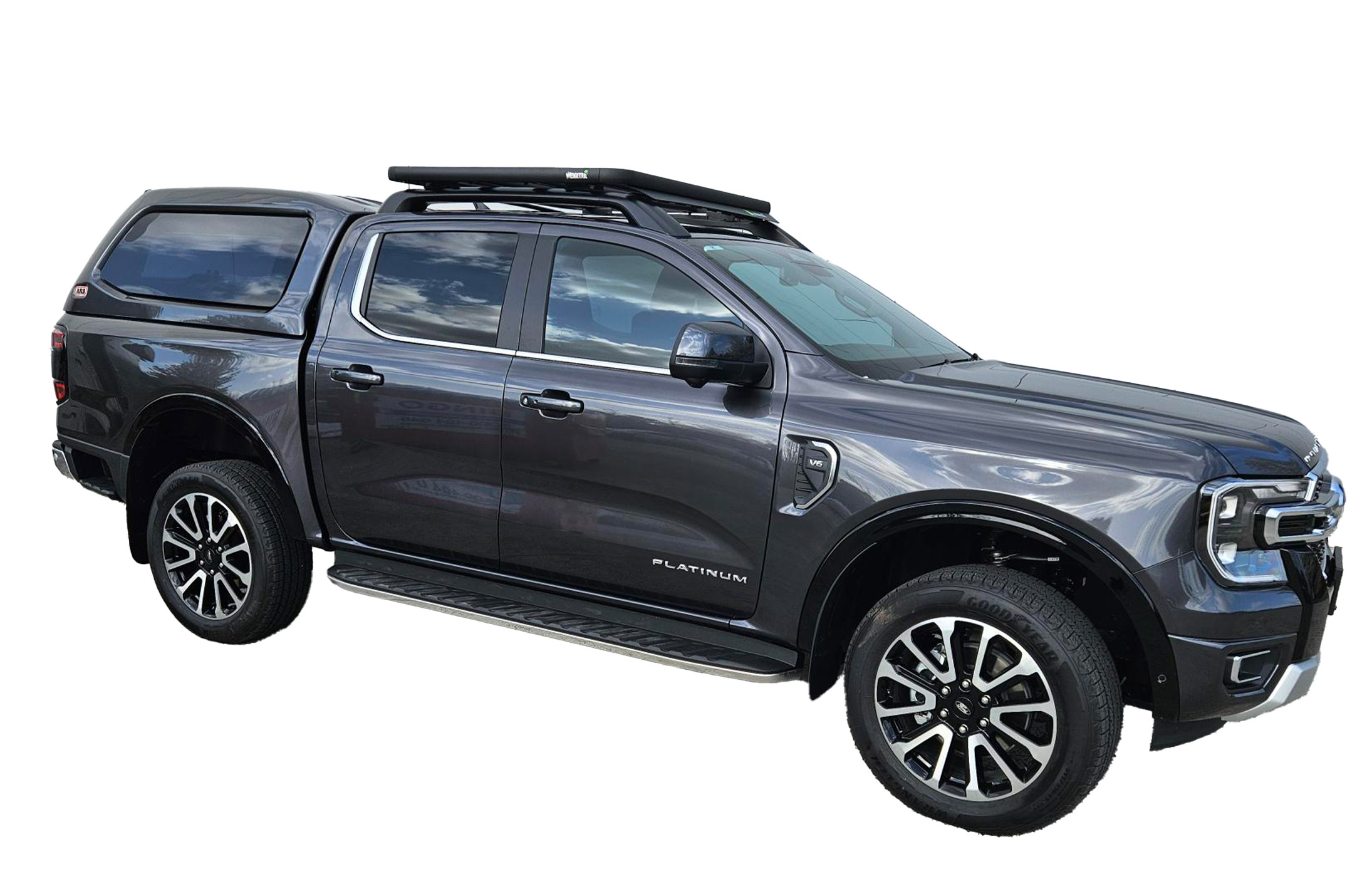 Wedgetail Adventure platform (unassembled) for the Ford Ranger T6.2 Dual Cab Fitted with Ford Flexible Rack System (FRS)
